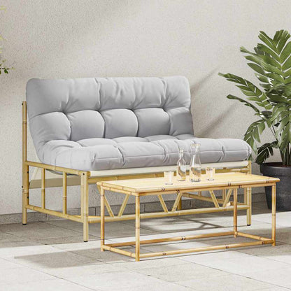 Panchina da giardino Grigio chiaro 110 x 75 x 71 cm Acciaio - homemem39