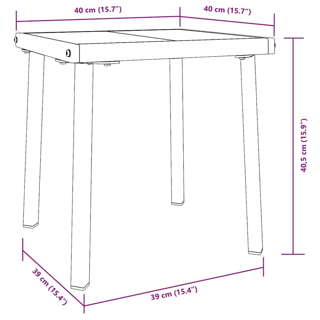 Lettino da sole 2 pcs Nero e Marrone polyrattan
