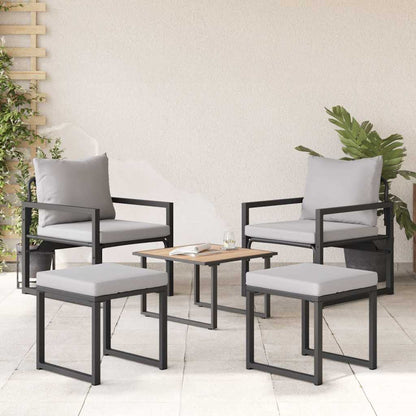 Arredamento da Giardino 4 pcs 2-Numero di posti Grigio chiaro | homemem39