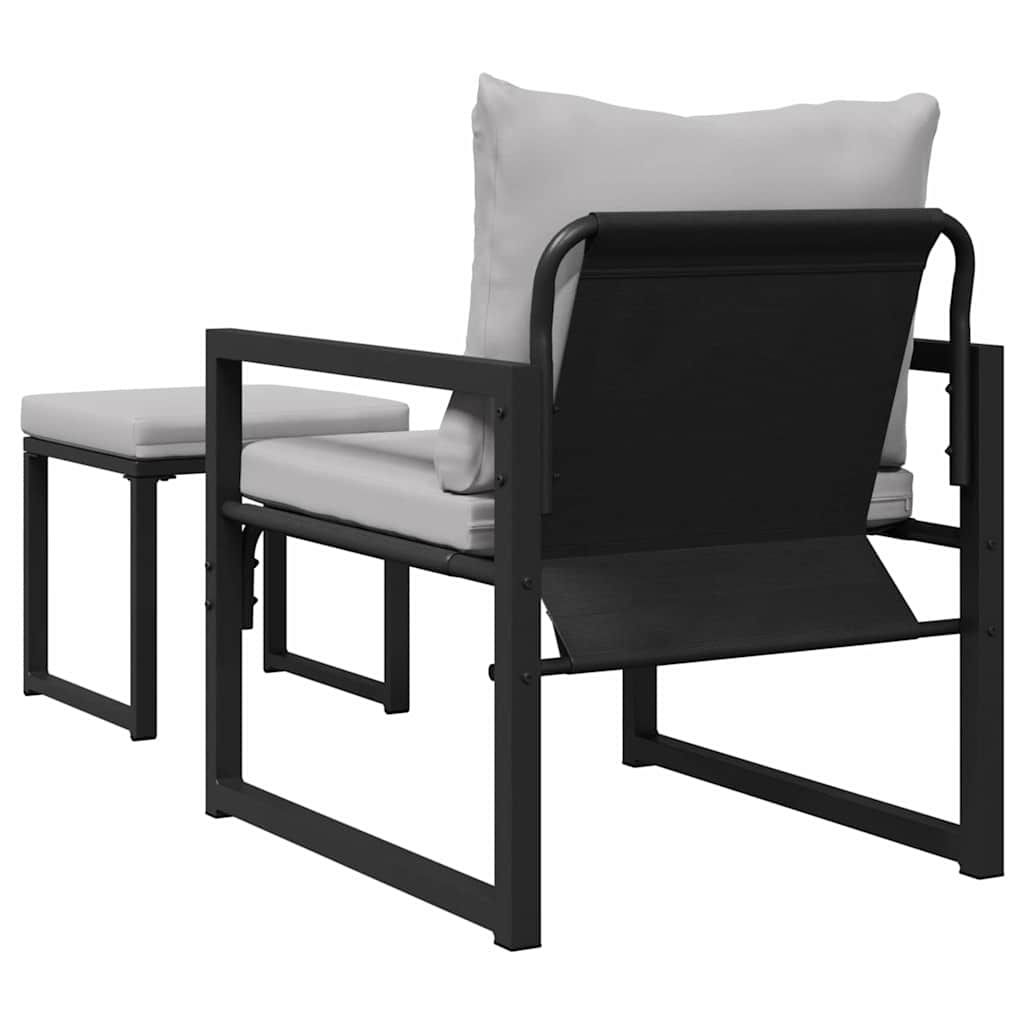 Arredamento da Giardino 4 pcs 2-Numero di posti Grigio chiaro | homemem39