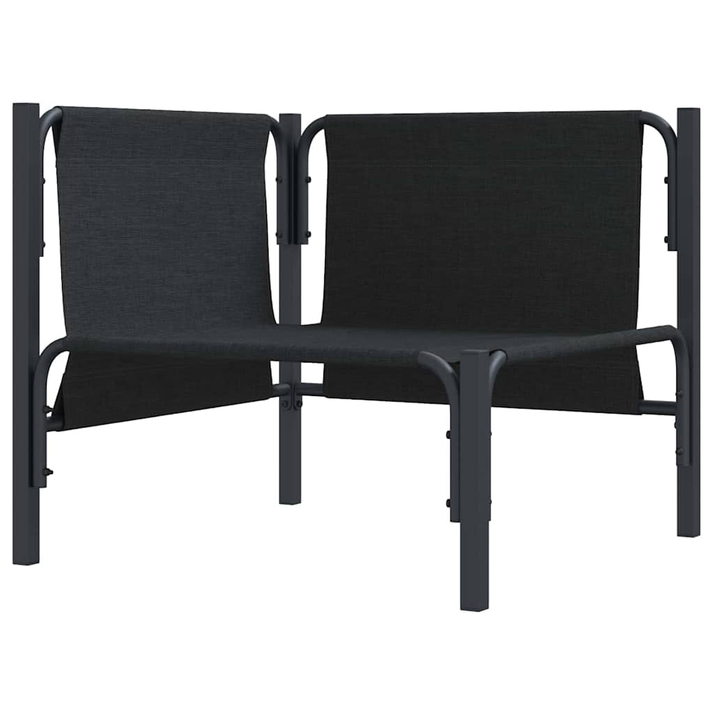 Mobili da Esterno con cuscino con cuscino Antracite Acciaio - homemem39