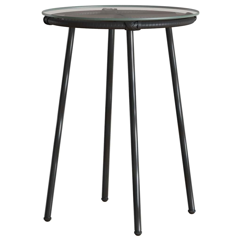 Set da Pranzo per Giardino 3 pcs Nero e antracite - homemem39