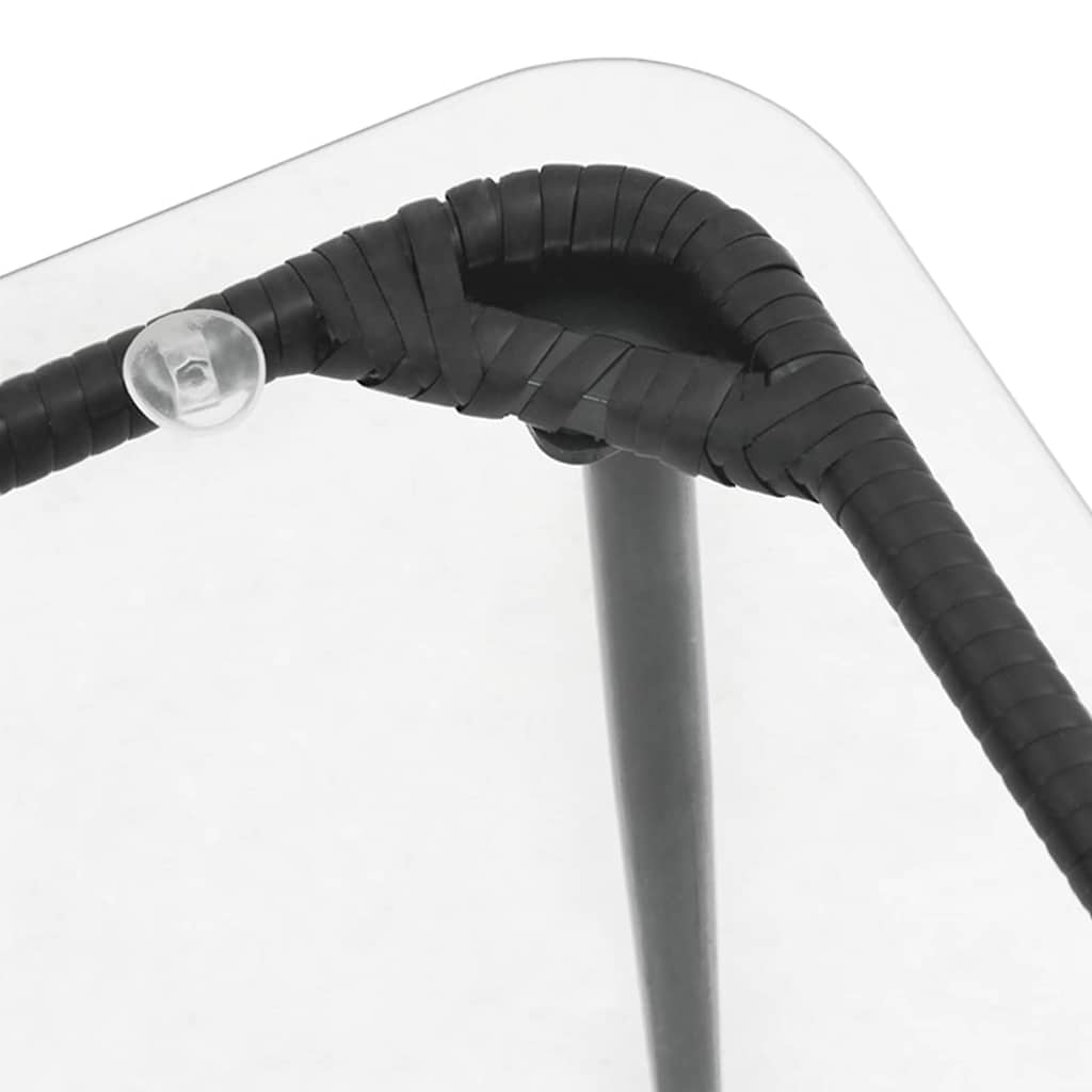 Tavolo da Giardino Nero 80 x 40 x 45,5 cm polyrattan