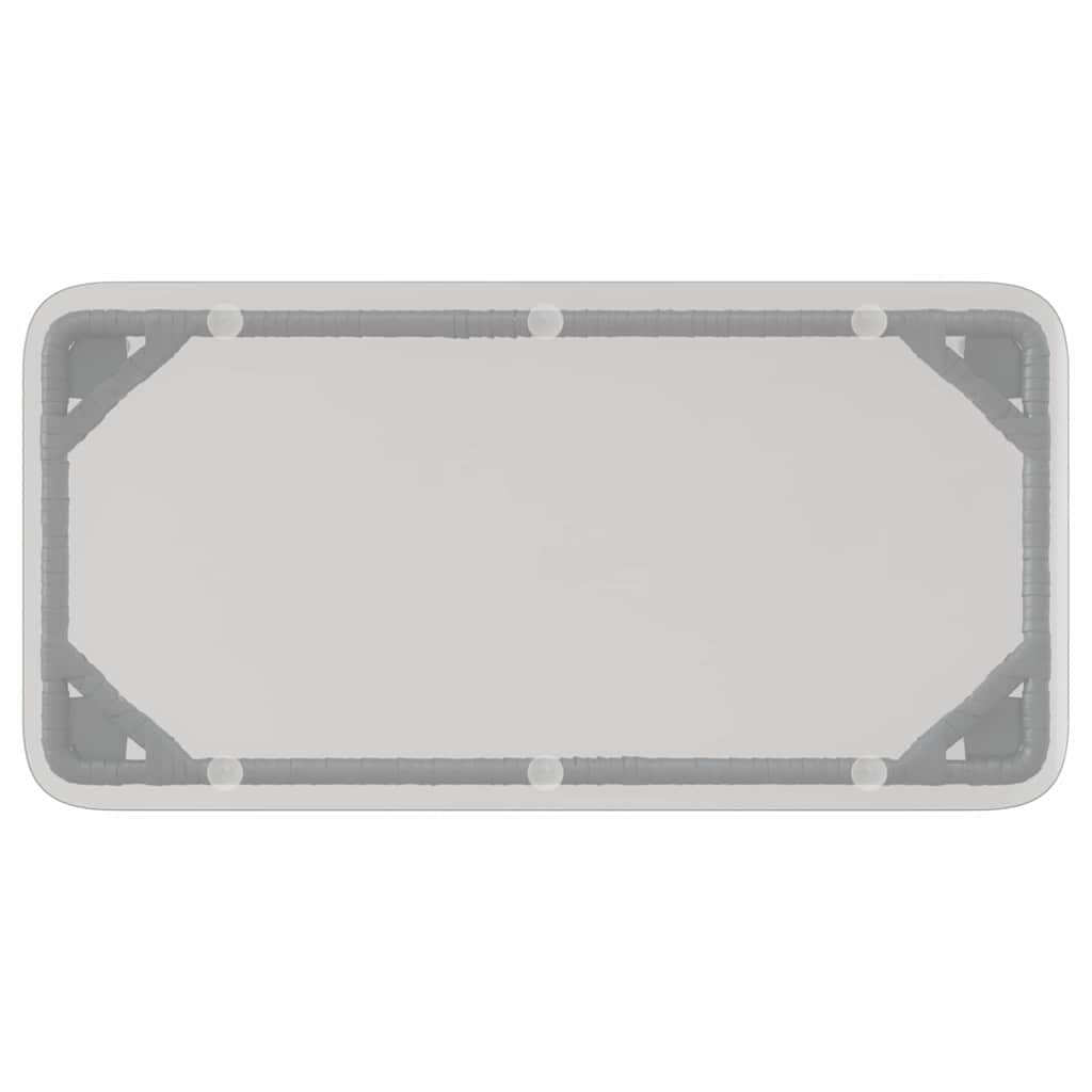 Tavolo da Giardino Nero 80 x 40 x 45,5 cm polyrattan