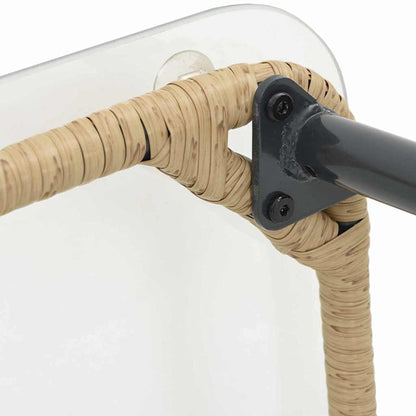 Tavolo da Giardino Naturale 80 x 40 x 45 cm polyrattan