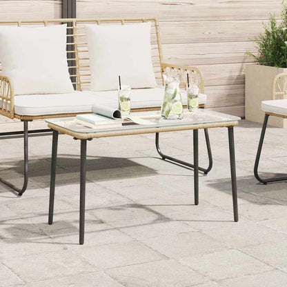 Tavolo da Giardino Naturale 80 x 40 x 45,5 cm polyrattan