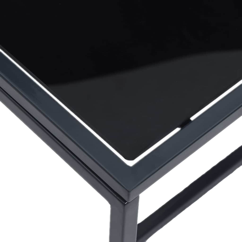 Lettini Sole 2-persona 3 pcs Nero e antracite Acciaio