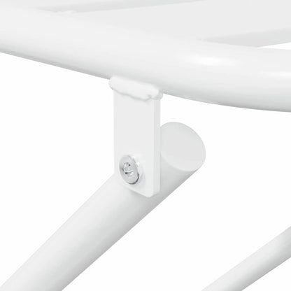 Set Bistro da Giardino 3 pcs Bianco Acciaio | homemem39