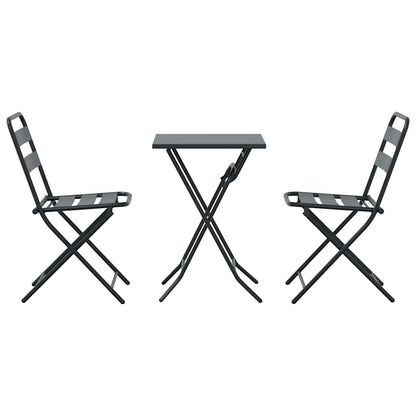Set bistrot 3 pcs Antracite Acciaio - homemem39