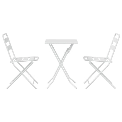 Set bistrot 3 pcs Bianco Acciaio - homemem39