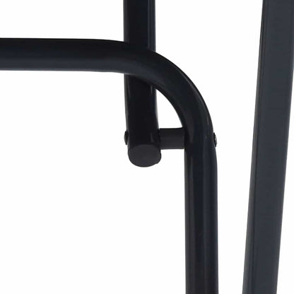 Tavolo da Giardino Antracite 50 x 50 x 72 cm Metallo