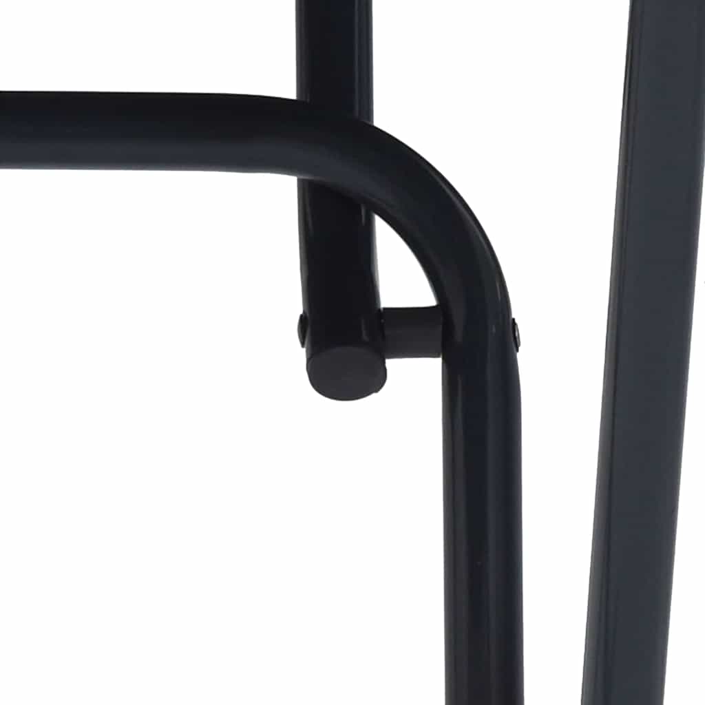 Tavolo da Giardino Antracite 50 x 50 x 72 cm Metallo | homemem39