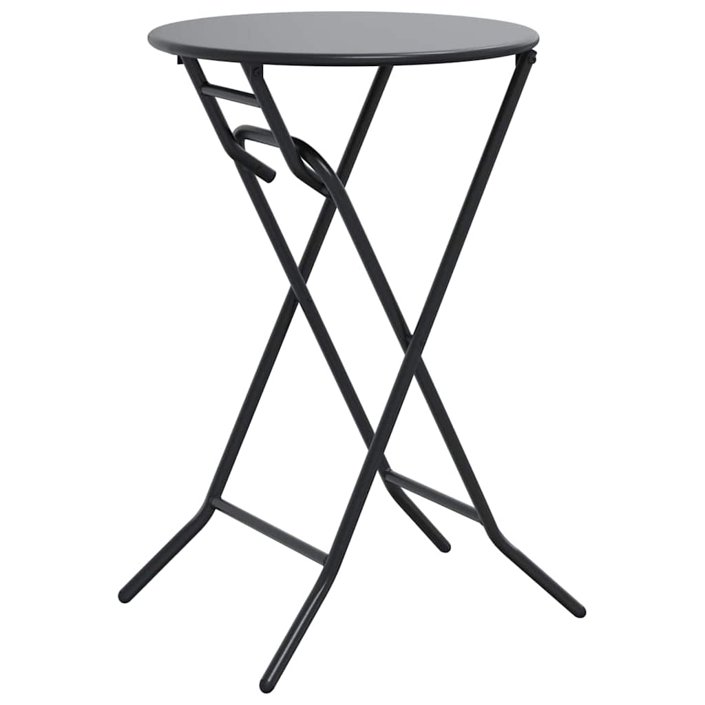 Tavolo da Giardino Antracite 50 x 50 x 72 cm Metallo