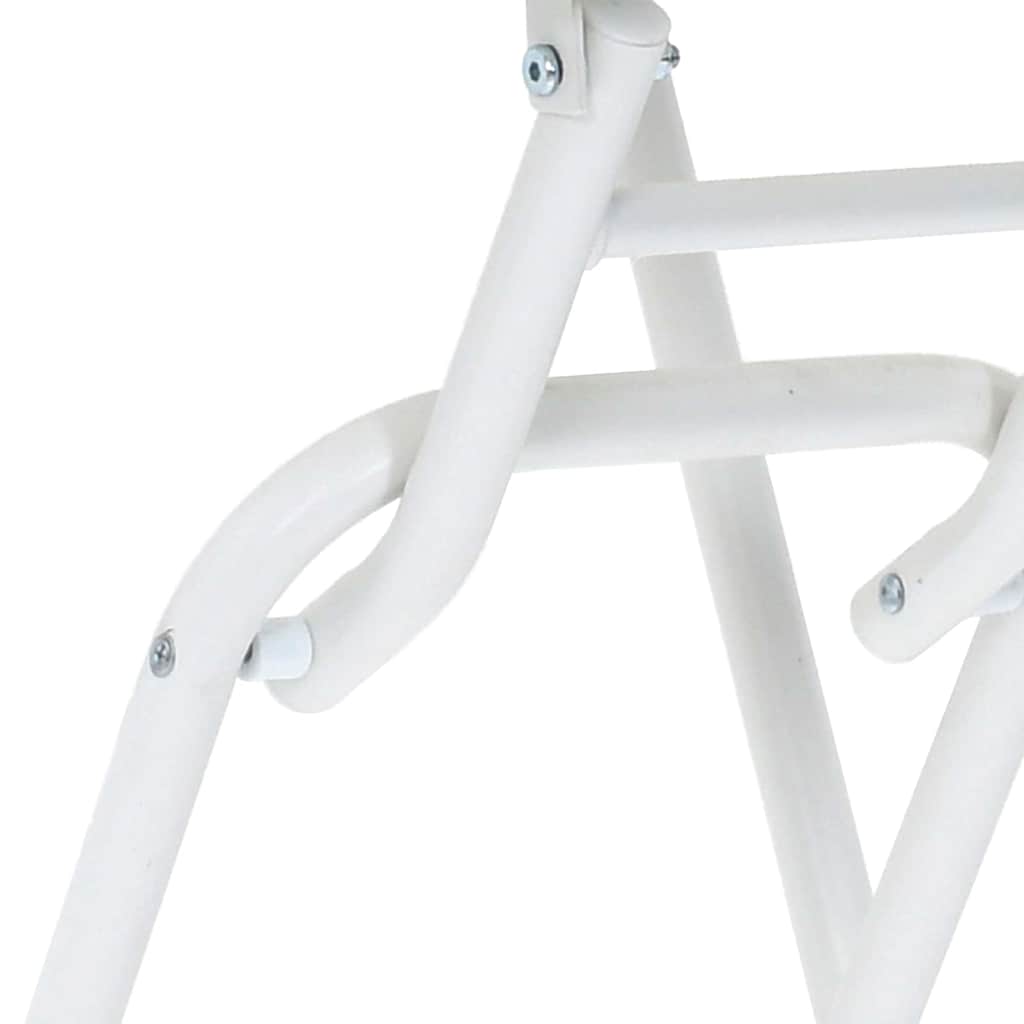Tavolo da Giardino Bianco 50 x 50 x 72 cm Metallo