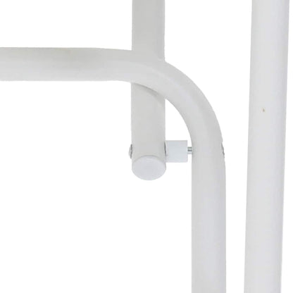 Tavolo da Giardino Bianco 50 x 50 x 72 cm Metallo