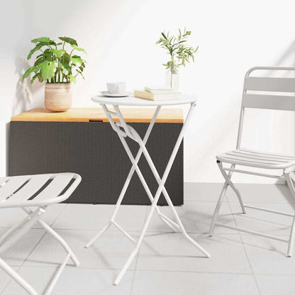 Tavolo da Giardino Bianco 50 x 50 x 72 cm Metallo