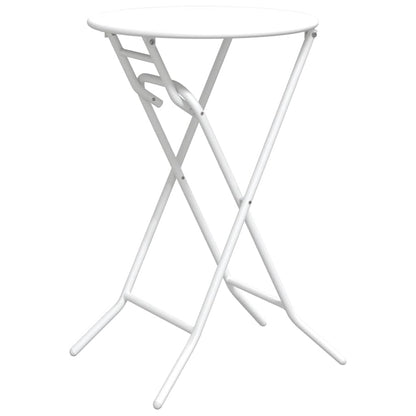 Tavolo da Giardino Bianco 50 x 50 x 72 cm Metallo