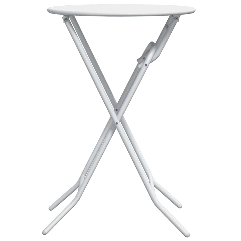 Tavolo da Giardino Bianco 50 x 50 x 72 cm Metallo