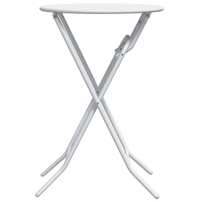 Tavolo da Giardino Bianco 50 x 50 x 72 cm Metallo