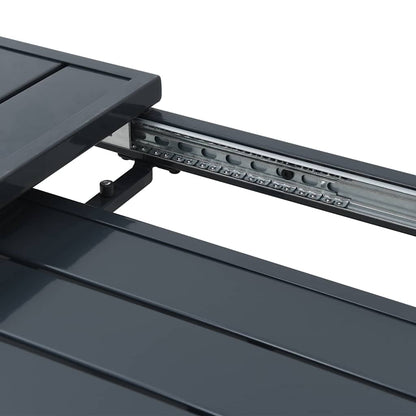 Tavolo da patio Antracite 180 x 80 x 74 cm