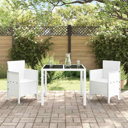 Sedia da Giardino 2 pcs Bianco 53 x 49 x 85 cm PP - homemem39