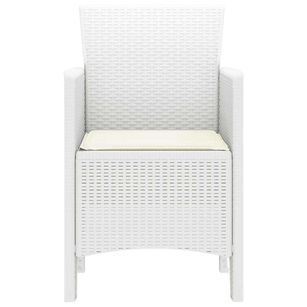 Sedia da Giardino 2 pcs Bianco 53 x 49 x 85 cm PP - homemem39
