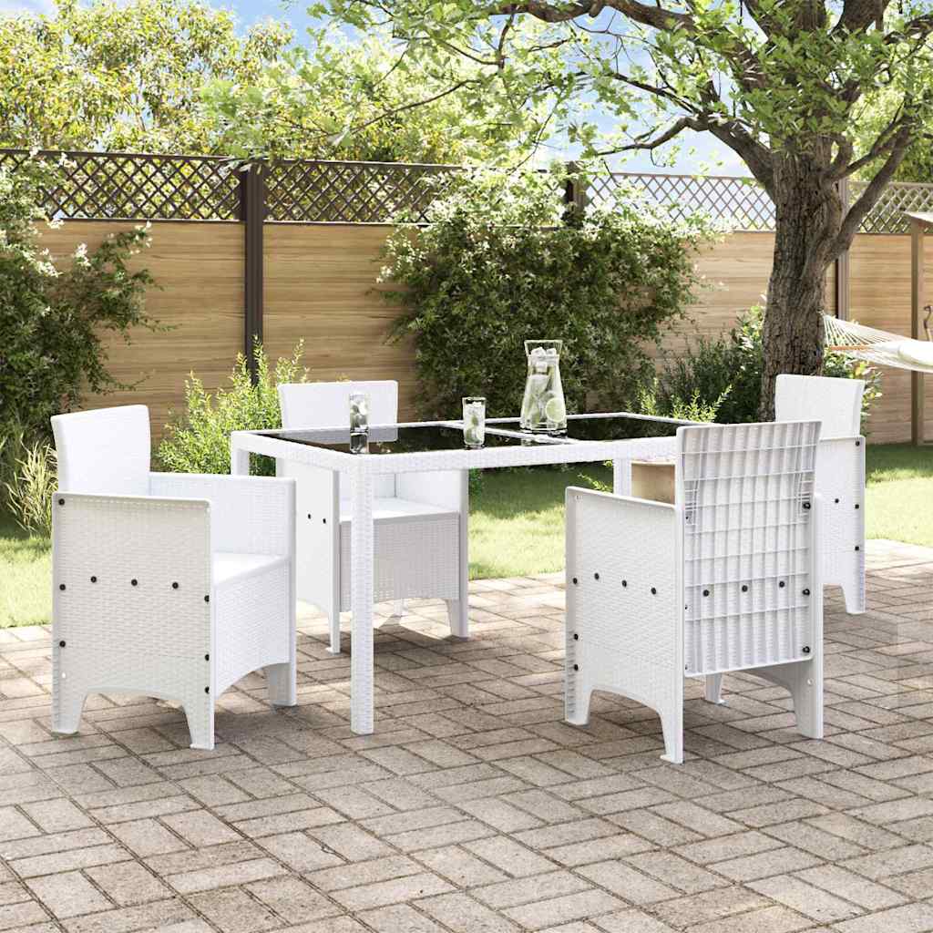 Sedia da Giardino 4 pcs Bianco 53 x 49 x 85 cm PP - homemem39