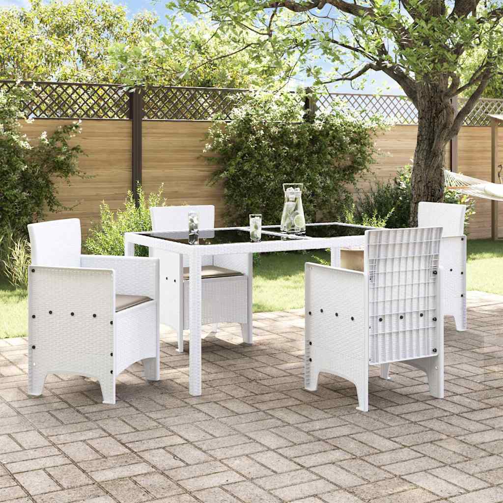 Sedia da Giardino 4 pcs Bianco 53 x 49 x 85 cm PP - homemem39