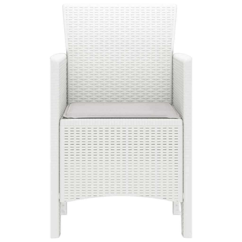 Sedia da Giardino 4 pcs Bianco 53 x 49 x 85 cm PP - homemem39