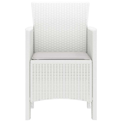 Sedia da Giardino 4 pcs Bianco 53 x 49 x 85 cm PP - homemem39
