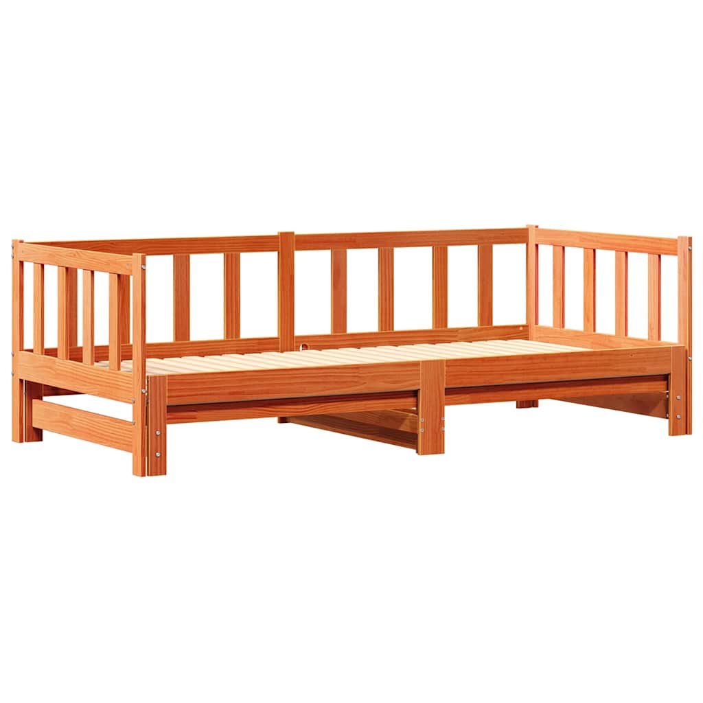 Letto Giorno Estraibile Marrone cerato 193.5 x 184 x 66 cm | homemem39