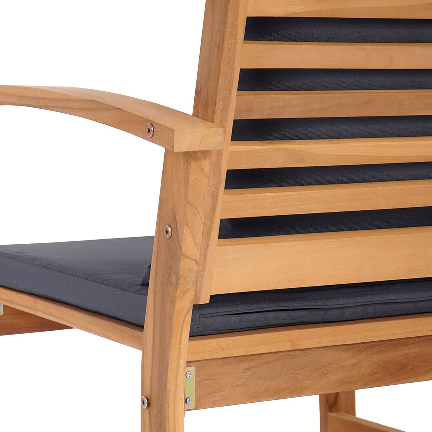 Set Divano da Giardino 4 pcs Naturale Legno di teak solido | homemem39