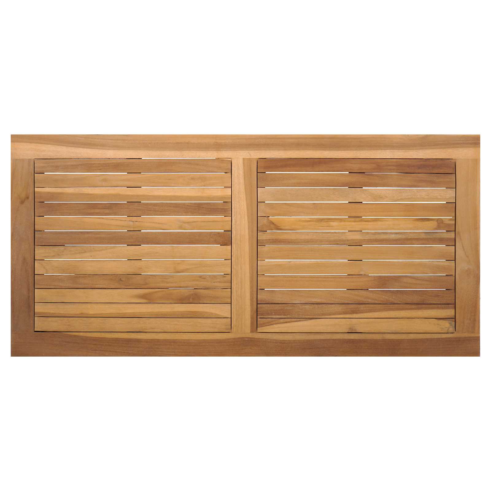 Set Divano da Giardino 3 pcs Naturale Legno di teak solido | homemem39