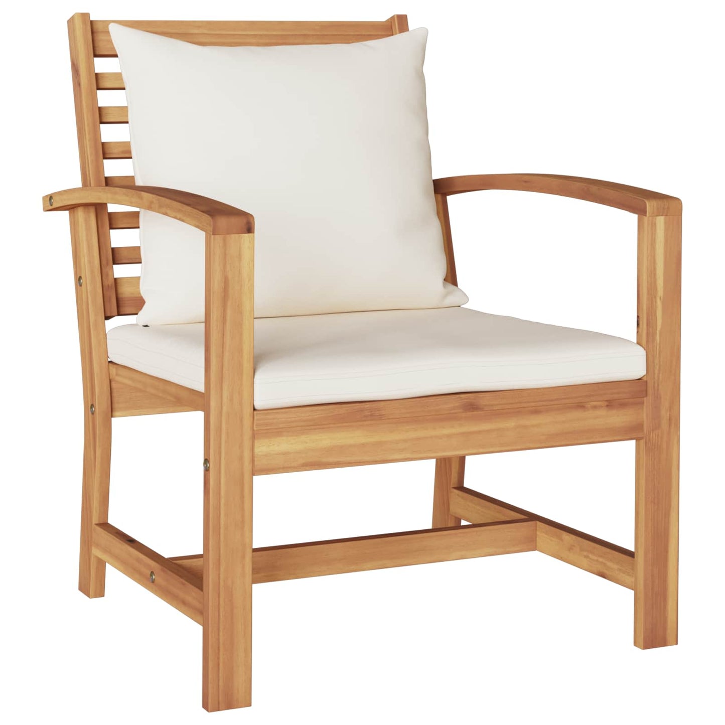 Set Divano da Giardino 5 pcs Naturale Legno di teak solido | homemem39