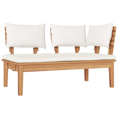 Set Divano da Giardino 4 pcs Marrone e Crema | homemem39