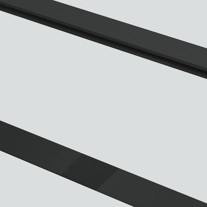 Porta Scorrevole con Ferramenta Nera 76x205 cm in Vetro ESG | homemem39
