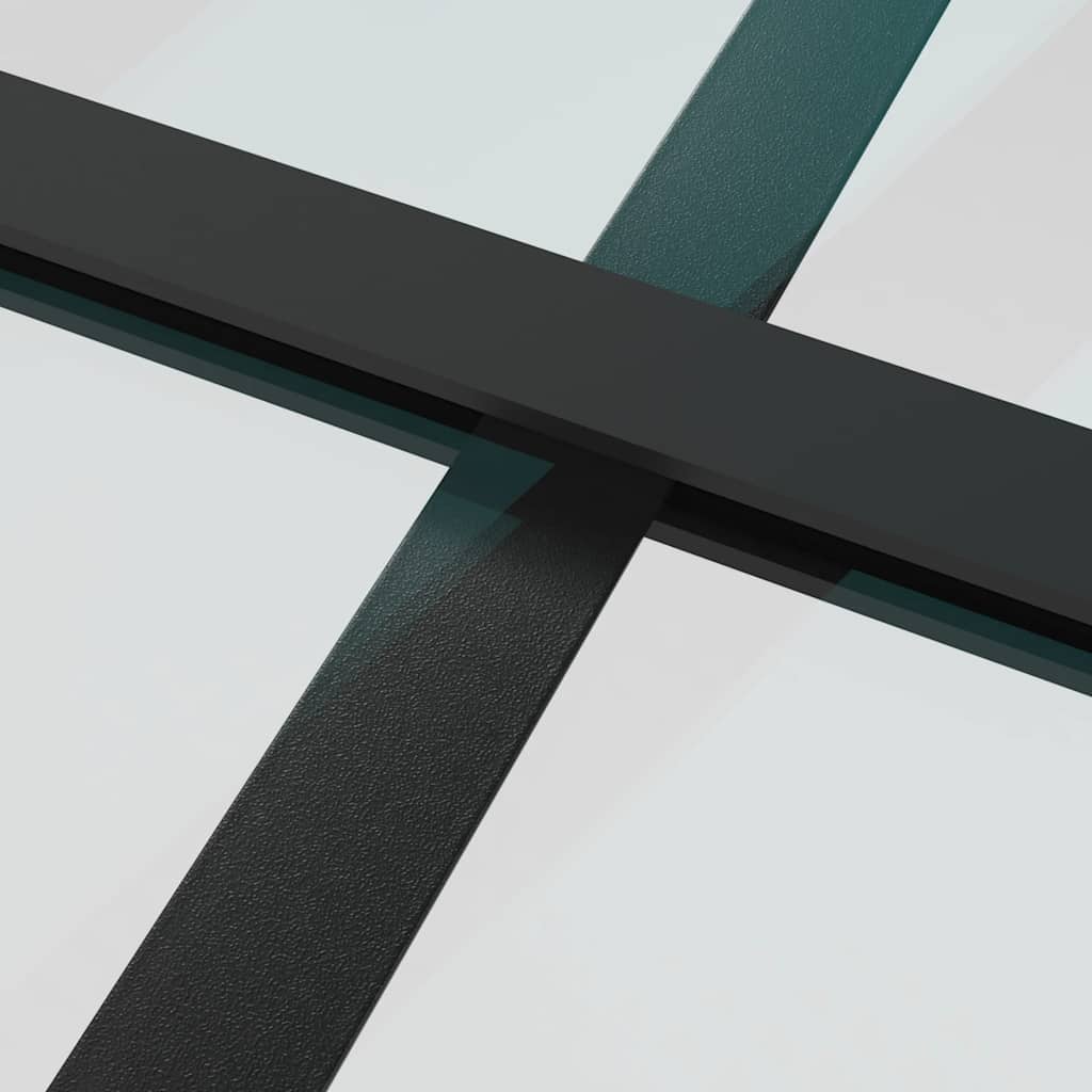 Porta Scorrevole con Ferramenta Nera 76x205 cm in Vetro ESG | homemem39