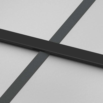 Porta Scorrevole con Ferramenta Nera 90x205 cm in Vetro ESG | homemem39