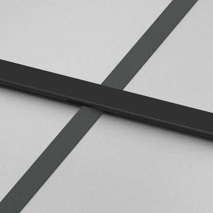 Porta Scorrevole con Ferramenta Nera 76x205 cm in Vetro ESG | homemem39