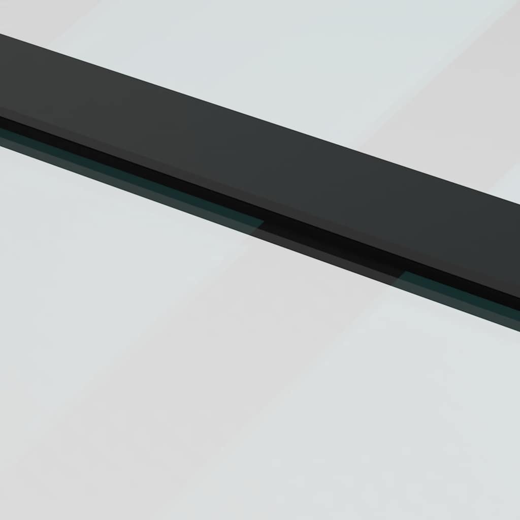 Porta Scorrevole con Ferramenta Nera 90x205 cm in Vetro ESG | homemem39