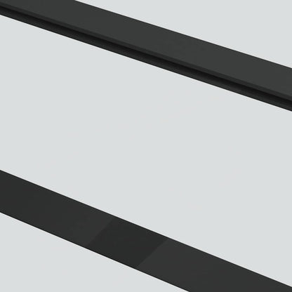 Porta Scorrevole con Ferramenta Nera 102x205 cm in Vetro ESG | homemem39