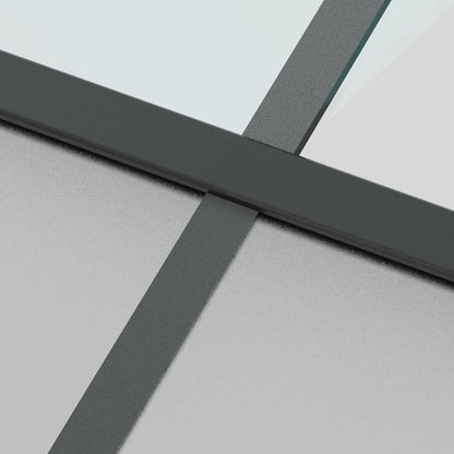 Porta Scorrevole Ferramenta Nera 102,5x205 cm Vetro Temperato | homemem39