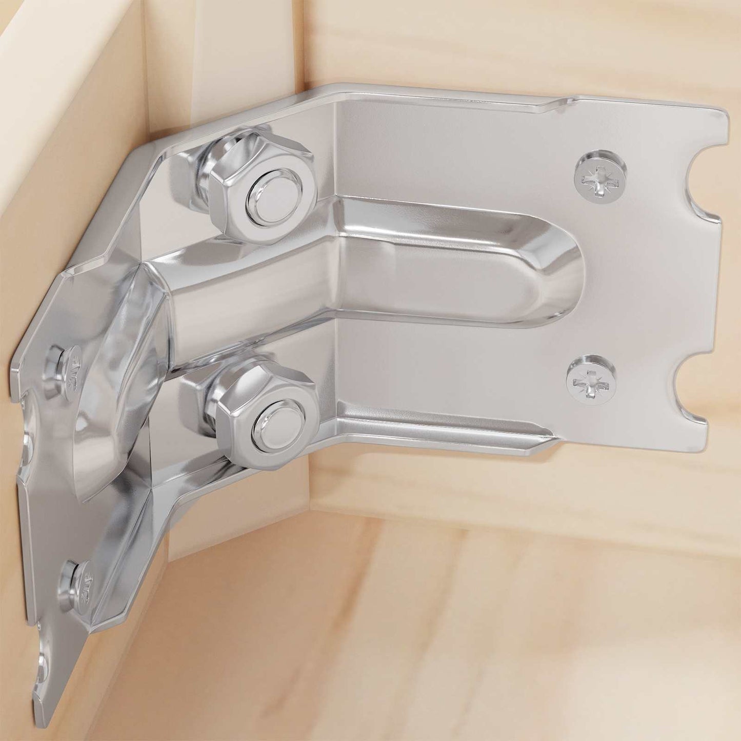 Supporto 2 pcs Zincato 106 x 55 x 1,5mm Acciaio