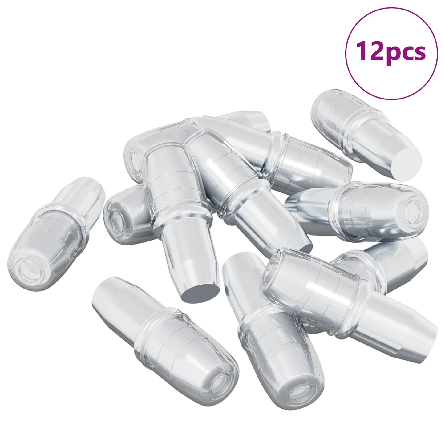 Gancio per Mensola 12 pcs Argento 7 x 16 mm Ferro