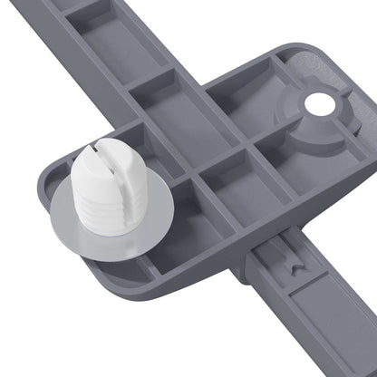 Smorzatore a Chiusura Morbida 12 pcs Grigio 125 x 47 x 15 mm PP