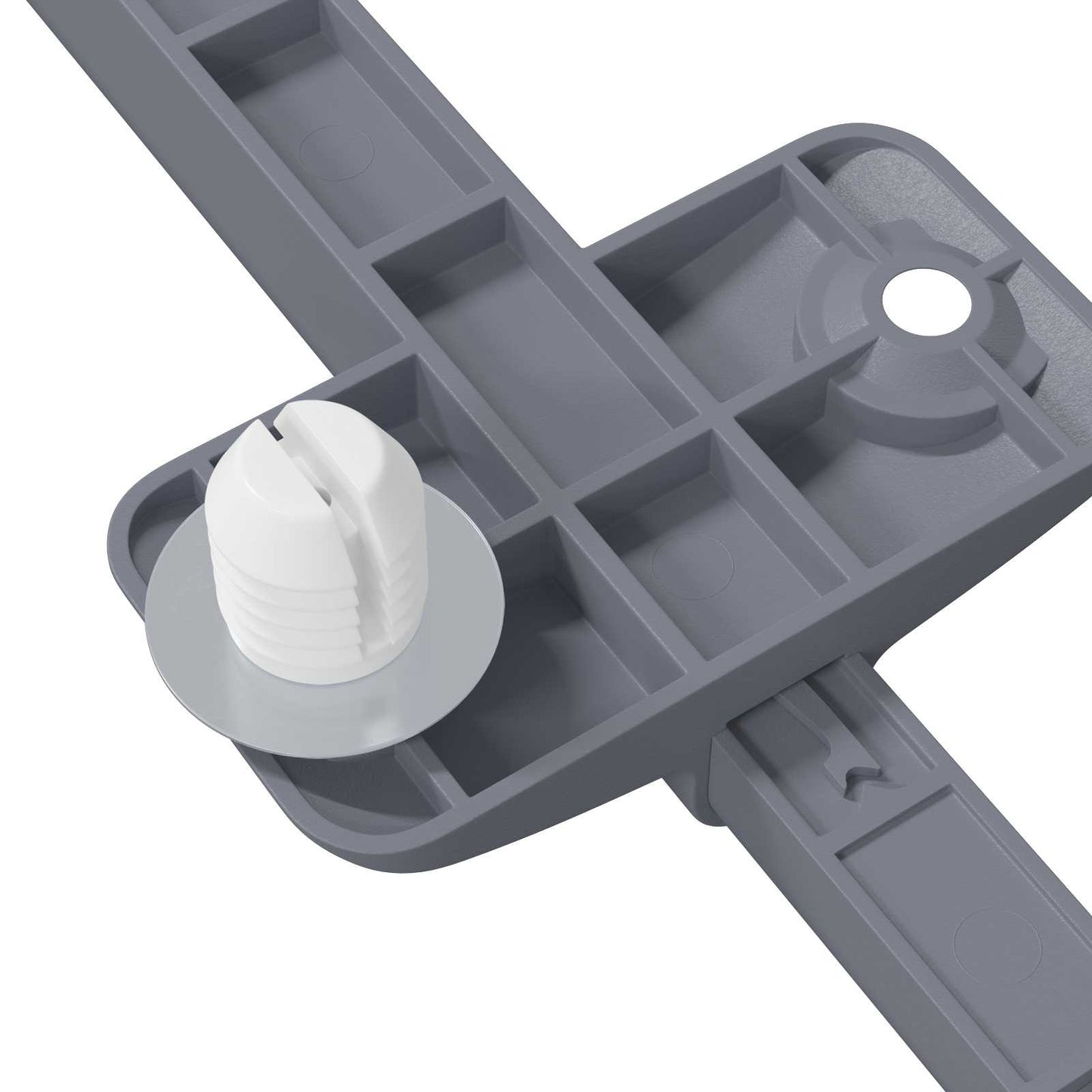 Smorzatore a Chiusura Morbida 1161 pcs Grigio 125 x 47 x 15 mm