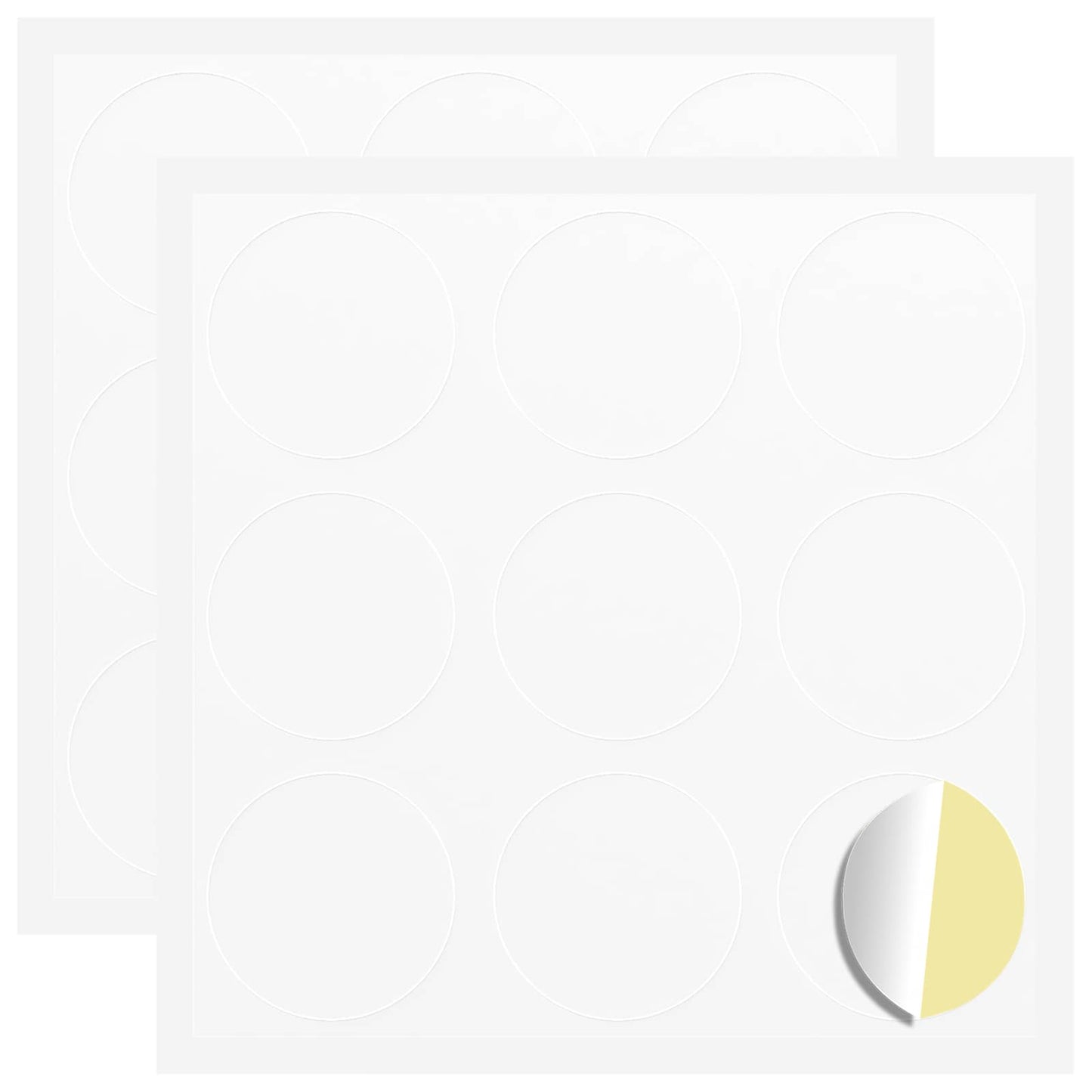 Adesivo 2 pcs Bianco Ø 20 x 0,5 mm Carta