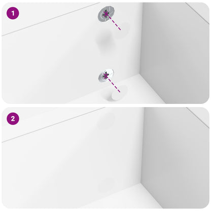 Adesivo 2 pcs Bianco Ø 20 x 0,5 mm Carta