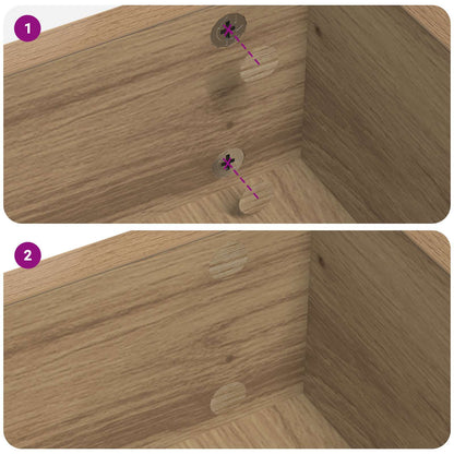 Copertura Vite Adesiva 12 pcs Rovere artigianale Ø 20 x 0,5 mm