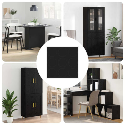 Copertura Vite Adesiva 12 pcs Nero Ø 20 x 0,5 mm